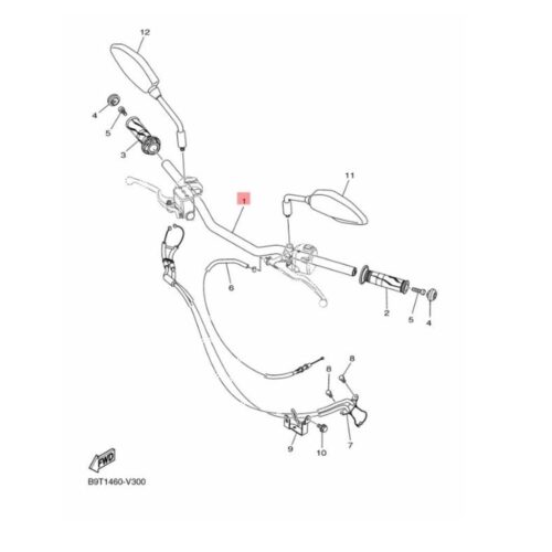 Yamaha MT-25 Gidon (2020-2025) - B9TF61110000 - Ride4Moto