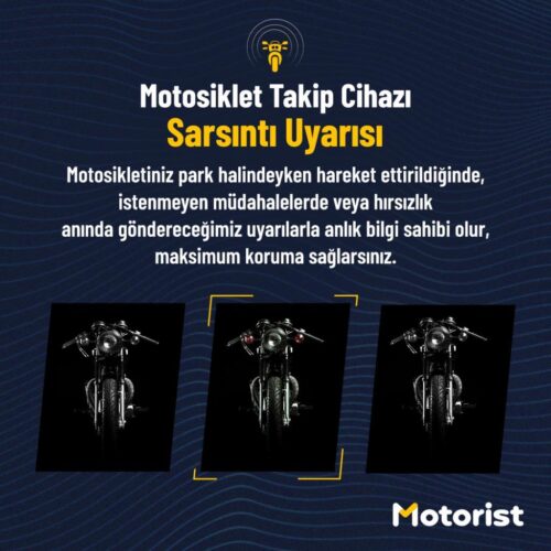 Motorist Motosiklet Takip Cihazı 24 Aylık + Buzzer Siren Sistemi - Ride4Moto