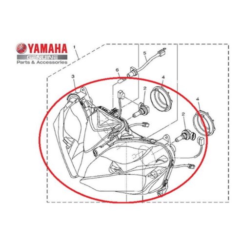 Yamaha Yzf R25 Far 1WDH430000 - Ride4Moto