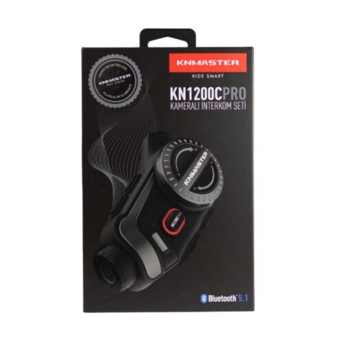 KNMASTER KN1200C PRO Kameralı Motosiklet Kask İnterkom Bluetooth Intercom Kulaklık Seti - Ride4Moto