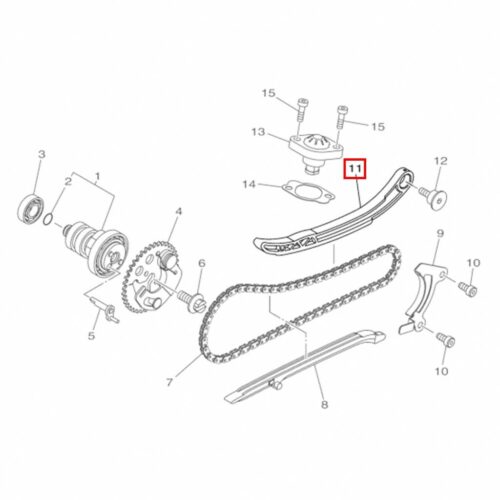 Nmax 125-155 Eksantrik Klavuz Gergi 2 - Üst Gergi 2DPE22410000 (2015-2020) - Ride4Moto
