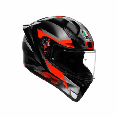 AGV K1 S Fastlap Black Grey Red Kapalı Kask