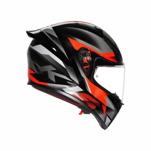 AGV K1 S Fastlap Black Grey Red Kapalı Kask - Ride4Moto