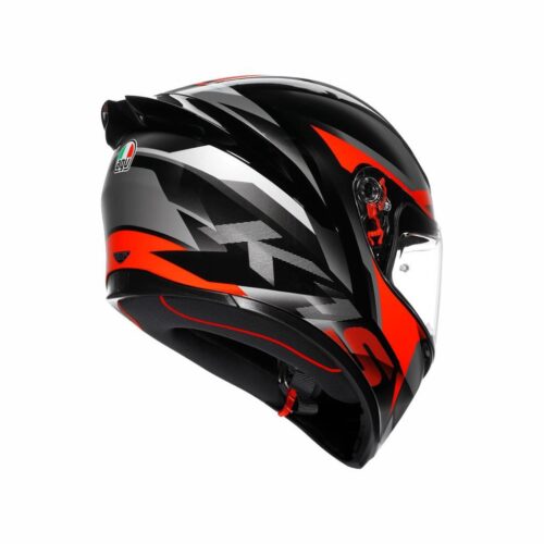AGV K1 S Fastlap Black Grey Red Kapalı Kask - Ride4Moto