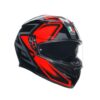 Agv K3 Compound Black Red Kapalı Kask - Ride4Moto