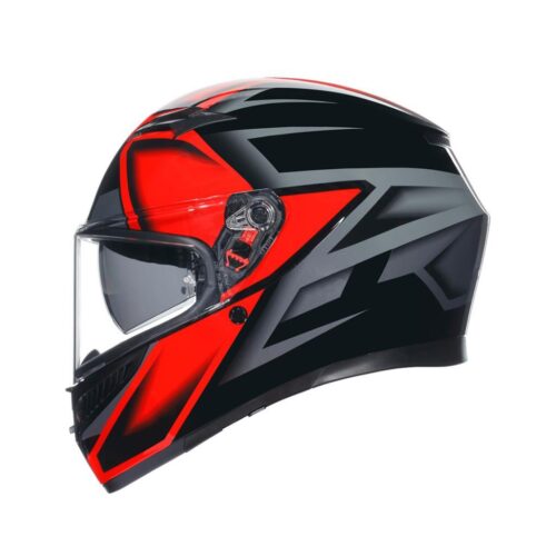 Agv K3 Compound Black Red Kapalı Kask - Ride4Moto