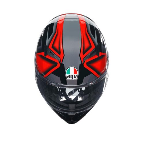 Agv K3 Compound Black Red Kapalı Kask - Ride4Moto