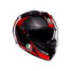 Agv K3 Mplk Striga Black Grey Red Kapalı Kask - Ride4Moto