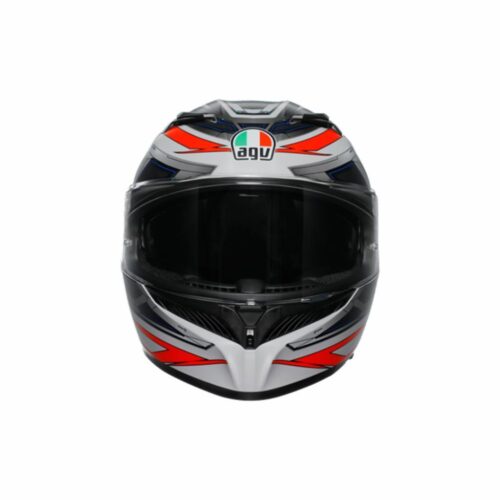 Agv K3 Space Matt White Red Fluo Kapalı Kask - Ride4Moto