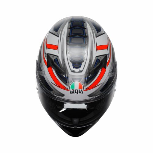 Agv K3 Space Matt White Red Fluo Kapalı Kask - Ride4Moto