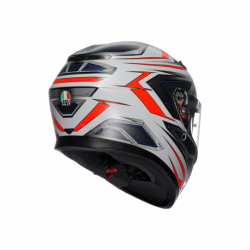 Agv K3 Space Matt White Red Fluo Kapalı Kask - Ride4Moto