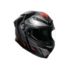 AGV K6 S Karve Matt Black Grey Red Kapalı Kask - Ride4Moto