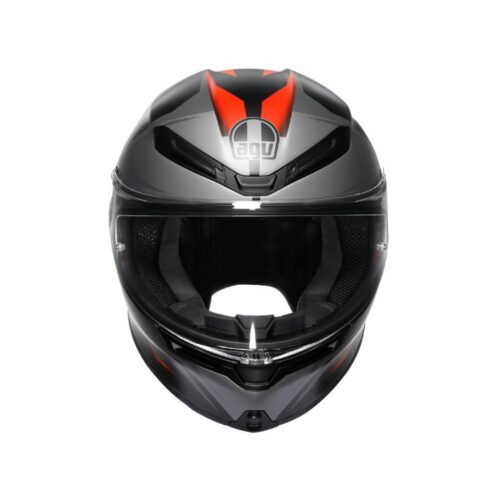 AGV K6 S Karve Matt Black Grey Red Kapalı Kask - Ride4Moto