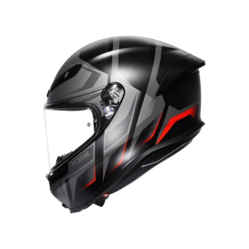 AGV K6 S Karve Matt Black Grey Red Kapalı Kask - Ride4Moto