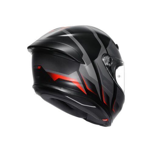 AGV K6 S Karve Matt Black Grey Red Kapalı Kask - Ride4Moto