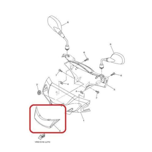 Cygnus L Sinyal Ara Kapak 16DF6231000 - Ride4Moto