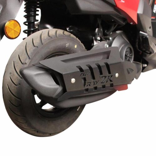 GP Kompozit Yamaha RayZR 2024 Uyumlu Egzoz Koruma Kapağı Siyah - Ride4Moto