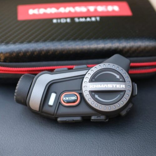 KNMASTER KN1200C PRO Kameralı Motosiklet Kask İnterkom Bluetooth Intercom Kulaklık Seti - Ride4Moto