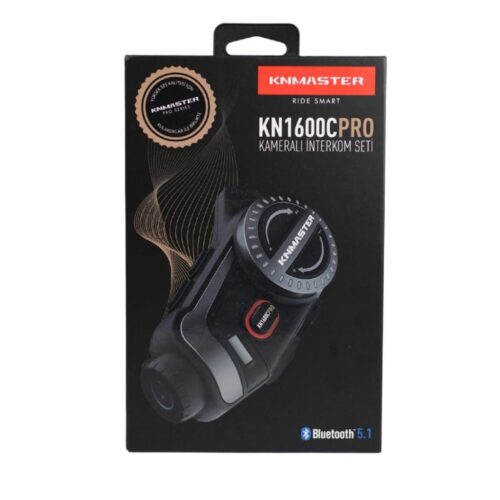 KNMASTER KN1600C PRO Kameralı Motosiklet Kask İnterkom Bluetooth Intercom Kulaklık Seti - Ride4Moto