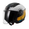 LS2 Airflow 2 Cover Siyah-Beyaz-Gold Kask - Ride4Moto