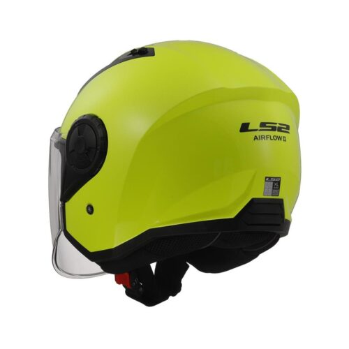 LS2 Airflow 2 Neon Sarı Yarım Kask - Ride4Moto