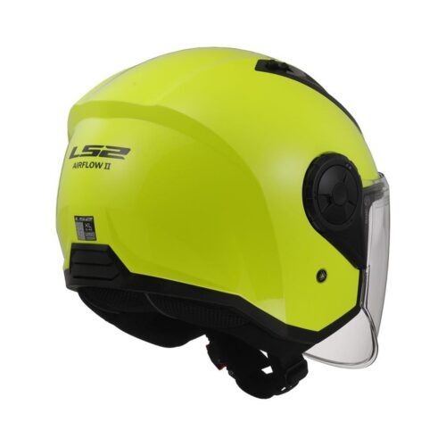 LS2 Airflow 2 Neon Sarı Yarım Kask - Ride4Moto