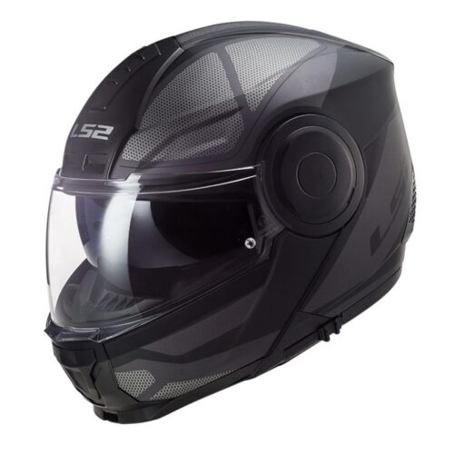 LS2 FF353 Scope Axis Çene Açılır Kask Mat Siyah-Titanium