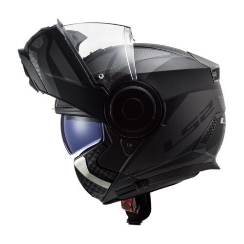 LS2 FF353 Scope Axis Çene Açılır Kask Mat Siyah-Titanium - Ride4Moto