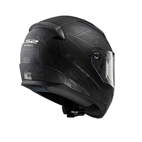 LS2 Rapid 2 Crypt Mat Siyah Kask - Ride4Moto