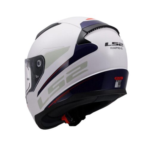 LS2 Rapid 2 Driveway Beyaz-Mavi-Kırmızı Kask - Ride4Moto
