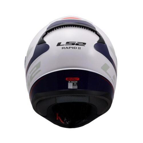 LS2 Rapid 2 Driveway Beyaz-Mavi-Kırmızı Kask - Ride4Moto