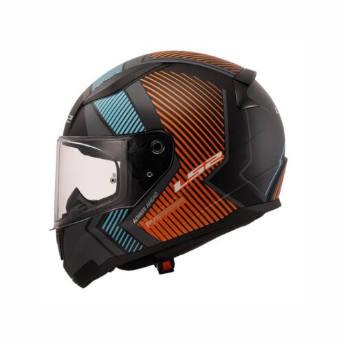 LS2 Rapid 2 Extra Mat Gri-Neon Turuncu Kask - Ride4Moto