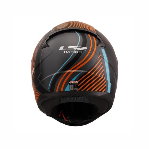 LS2 Rapid 2 Extra Mat Gri-Neon Turuncu Kask - Ride4Moto