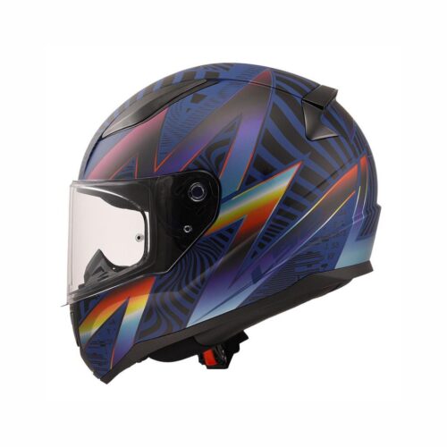 LS2 Rapid 2 Optik Mat Mavi-Mor Kask - Ride4Moto