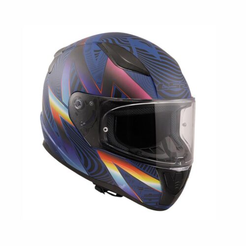 LS2 Rapid 2 Optik Mat Mavi-Mor Kask - Ride4Moto