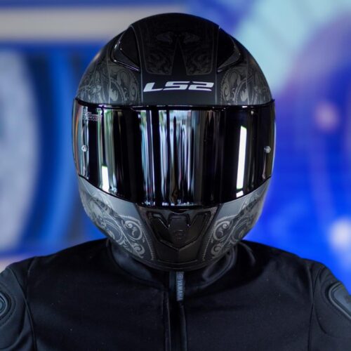 LS2 Rapid 2 Race Crypt Mat Siyah Kask ve Şeffaf Vizör - Ride4Moto
