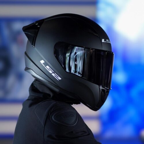 LS2 Rapid 2 Race Mat Siyah Kask ve Şeffaf Vizör - Ride4Moto