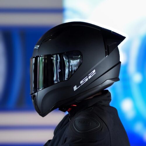 LS2 Rapid 2 Race Mat Siyah Kask ve Şeffaf Vizör - Ride4Moto