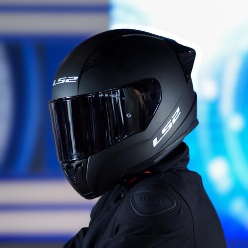 LS2 Rapid 2 Race Mat Siyah Kask ve Şeffaf Vizör - Ride4Moto