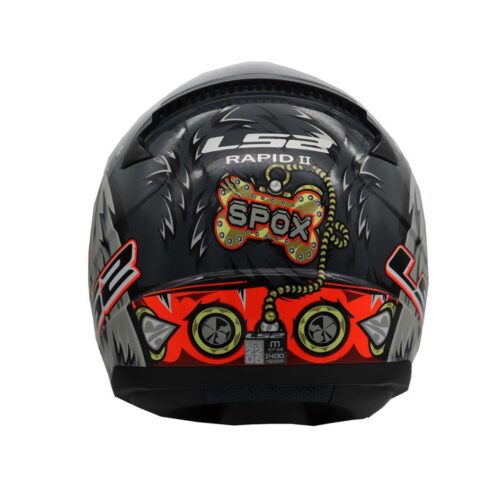 LS2 Rapid 2 Spox Gri-Kırmızı Kask - Ride4Moto