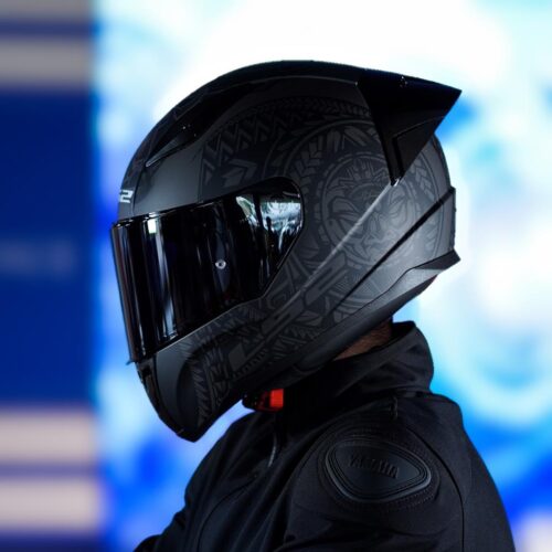LS2 Rapid Race Takaroa Mat Siyah Kask ve Şeffaf Vizör - Ride4Moto
