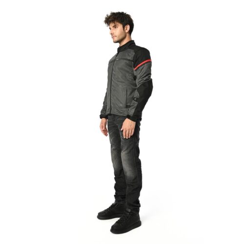 LS2 Riva Fileli Motosiklet Montu Siyah-Gri-Kırmızı - Ride4Moto