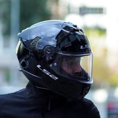 LS2 Stream 2 Parlak Siyah Kask - Ride4Moto
