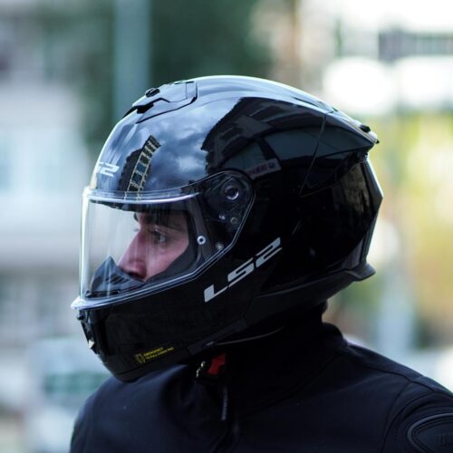 LS2 Stream 2 Parlak Siyah Kask - Ride4Moto