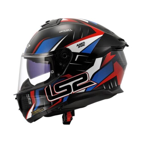 LS2 Stream 2 Tinux Siyah-Kırmızı Kask - Ride4Moto