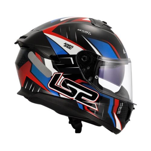 LS2 Stream 2 Tinux Siyah-Kırmızı Kask - Ride4Moto