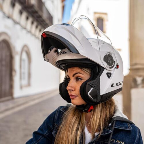LS2 Strobe 2 Beyaz Kask - Ride4Moto