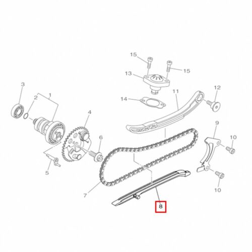 Nmax 125-155 Eksantrik Klavuz Gergi 1 - Alt Gergi 2DPE22310000 (2015-2020) - Ride4Moto
