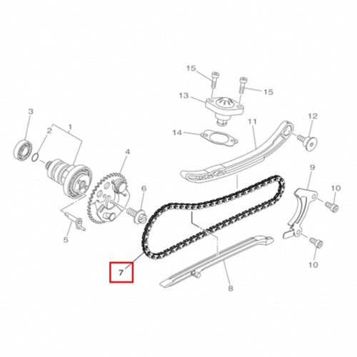 Nmax 125-155 Eksantrik Zinciri 94568-F9096 (2015-2025) - Ride4Moto