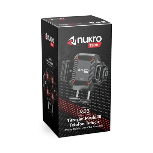 Nukrotech M33 Titreşim Modüllü Telefon Tutucu - Ride4Moto